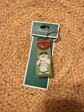 2026 Masters Hand-Stitched Needlepoint Gnome Key Fob